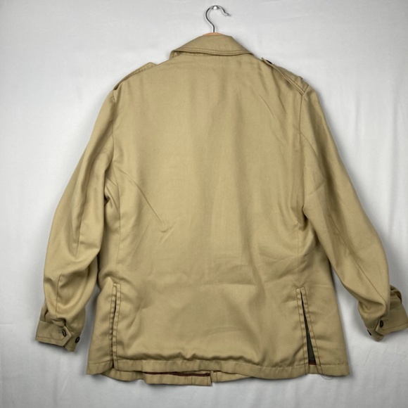 Vintage Casualcraft New York Jacket Weatherwear Kahki Button Down Size 42 - Picture 7 of 7